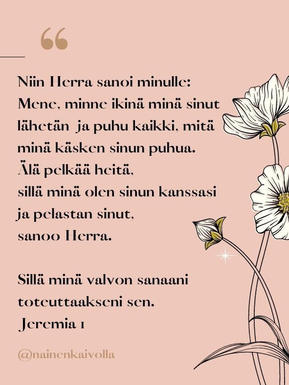 Minä valvon sanaani toteuttaakseni sen