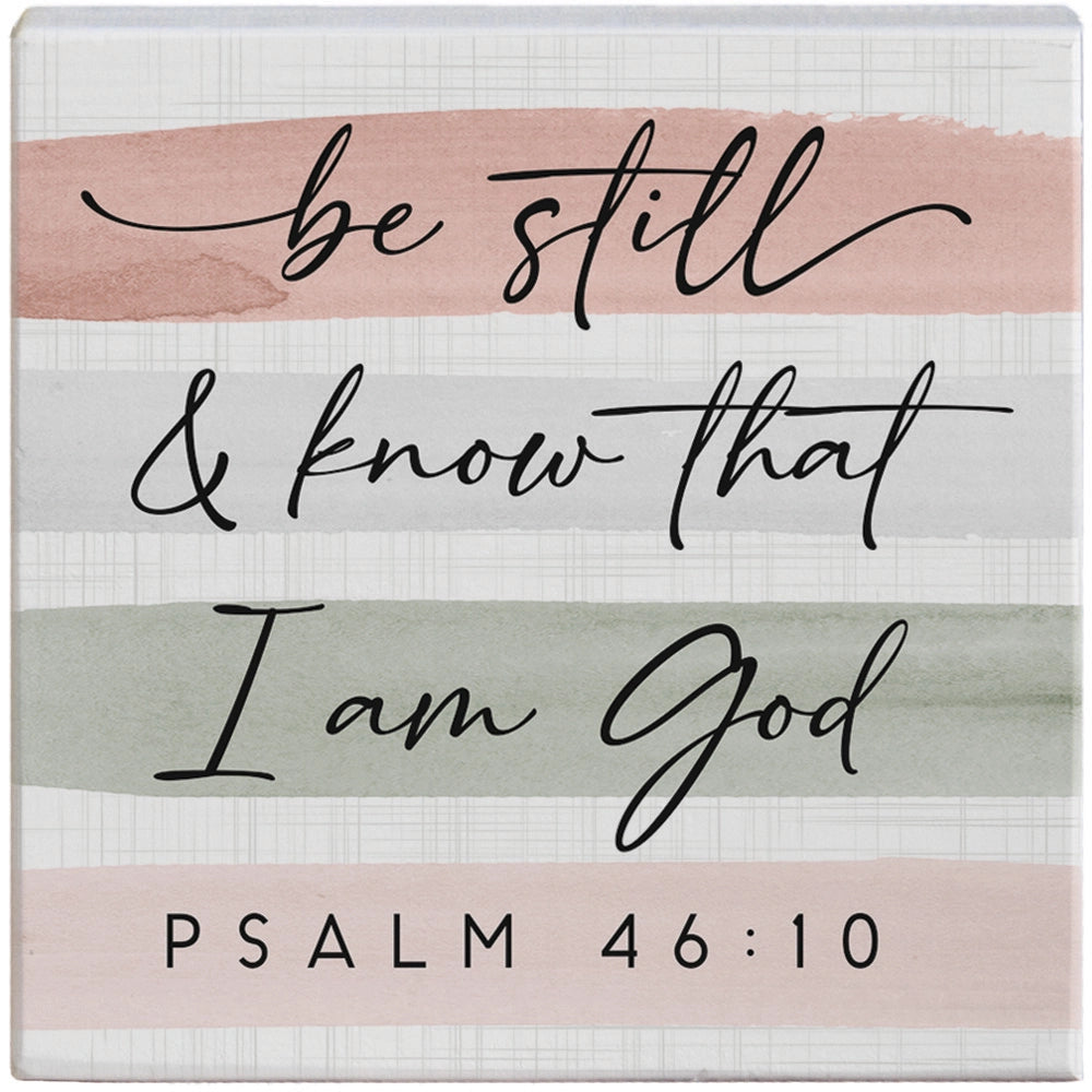 Sisustustaulu Be Still & know