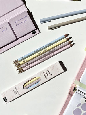 Lyijykynäsetti Happy Pencils 4 kpl