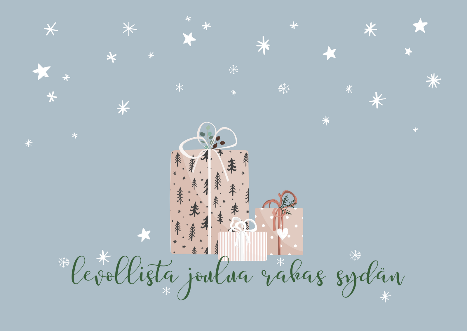 KAIVOLLA Joulukortti Levollista joulua