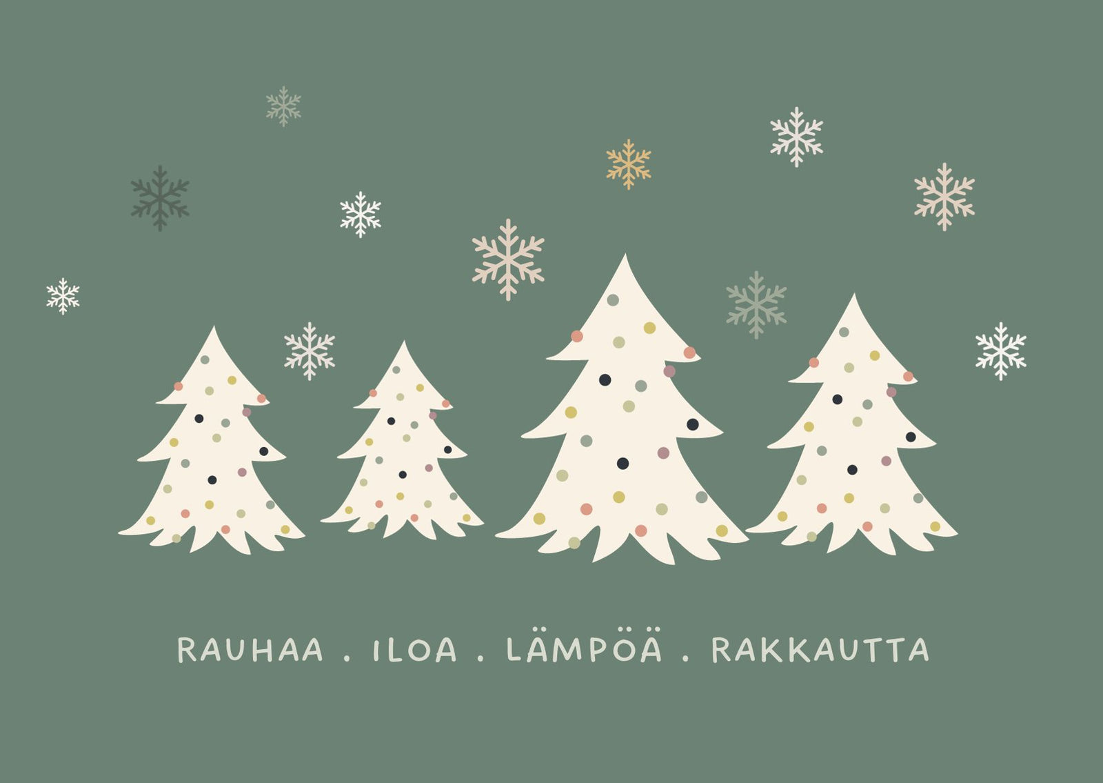 KAIVOLLA Joulukortti Kuuset