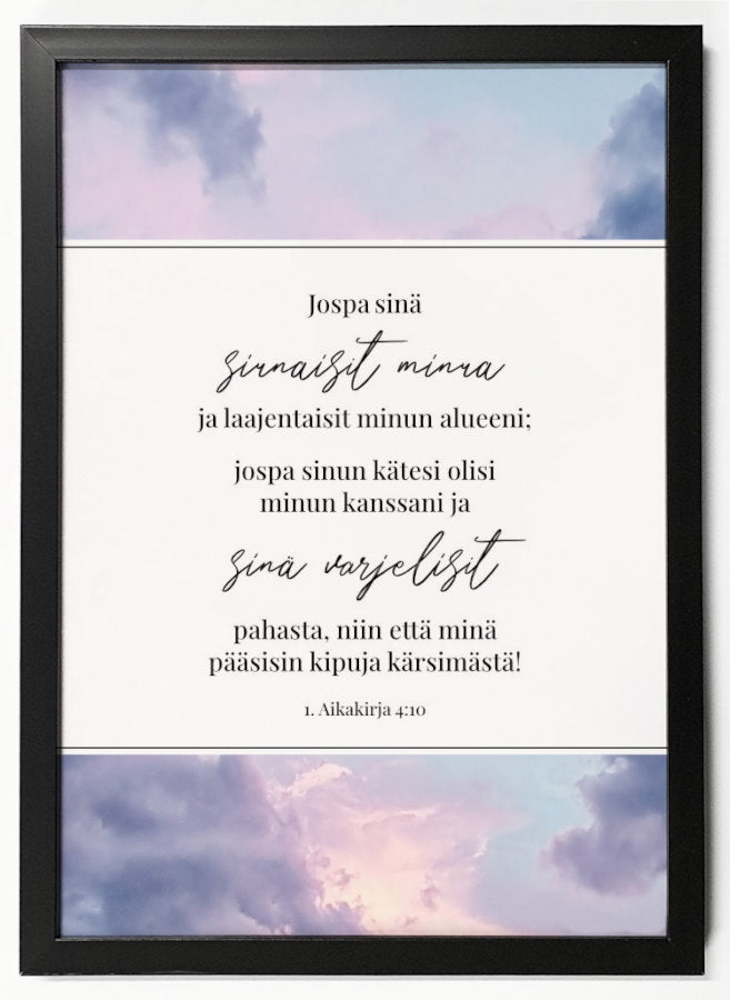 Sisustustaulu Jabesin rukous