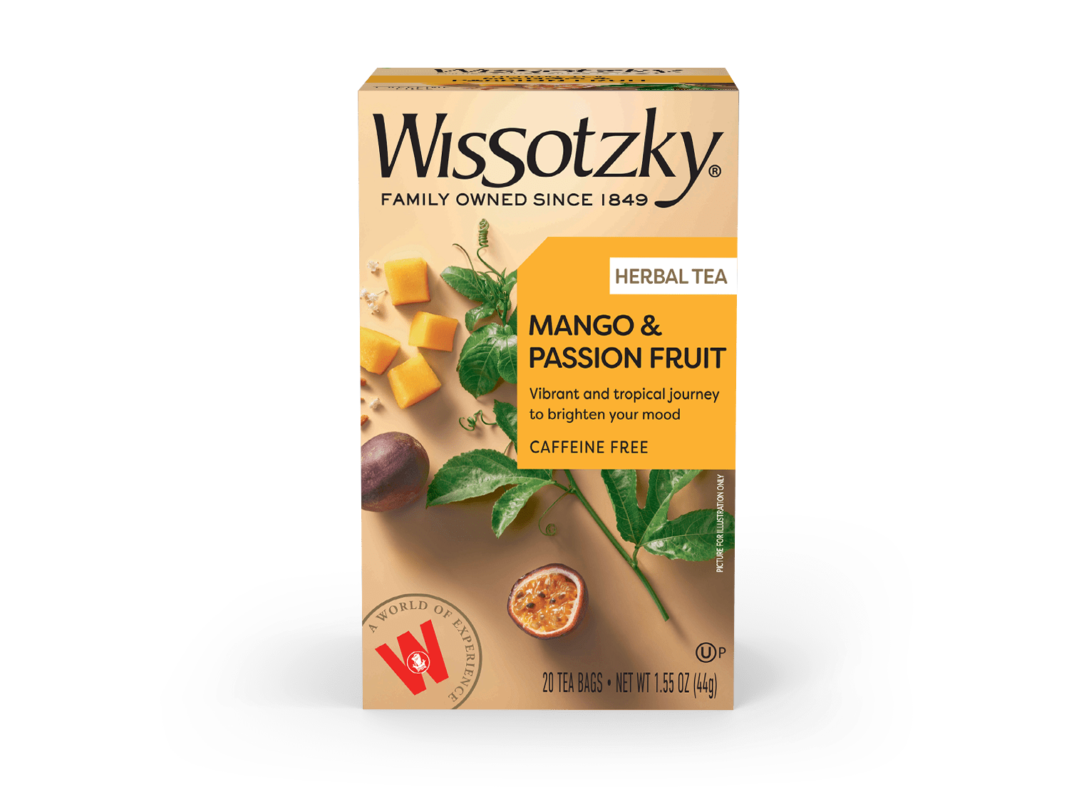 Israelilainen kofeiiniton Tee Mango & Passion