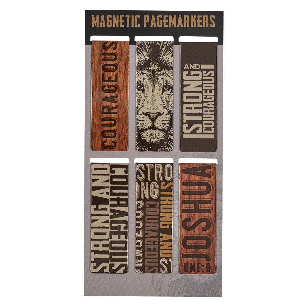 ARTGIFTS Magneettiset kirjanmerkit Strong and Courageous