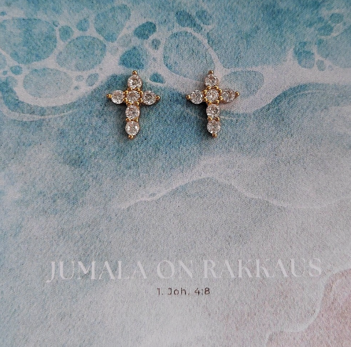 Yvonne Risti korvakorut Jumala on rakkaus