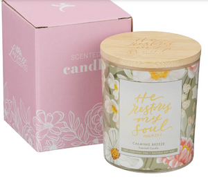 ARTGIFTS Soijavaha Kynttilä He restores my soul