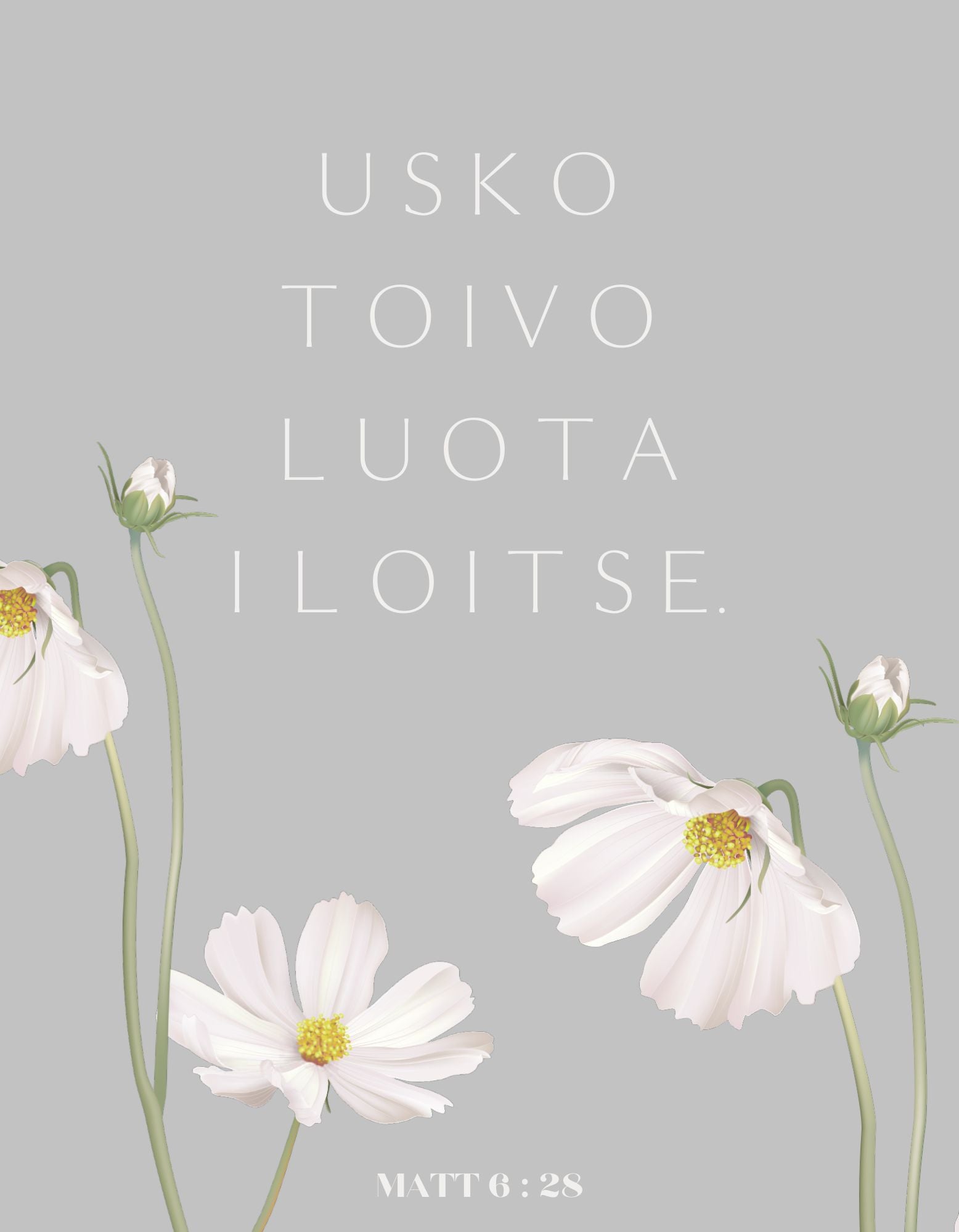 KAIVOLLA Kortti Usko Toivo Luota Iloitse