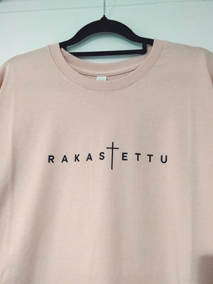 Kaivolla T-paita Rakastettu Blush Pink