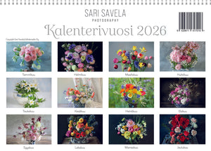 2026 Suomenkielinen Seinäkalenteri Sari Savela