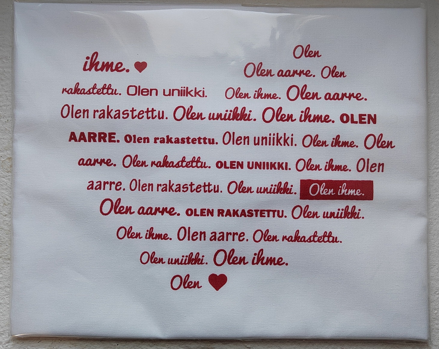 Tyynyliina Olen ihme