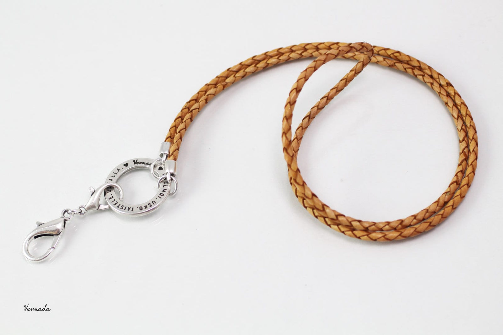 Avainkoru Nahkainen avainkoru ELÄ, NAURA, RAKASTA