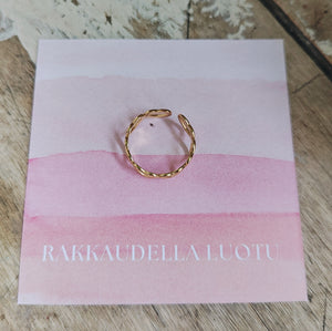 Sormus Rakkaudella luotu