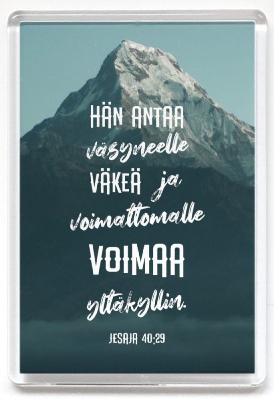 Magneetti Hän antaa väsyneelle väkeä