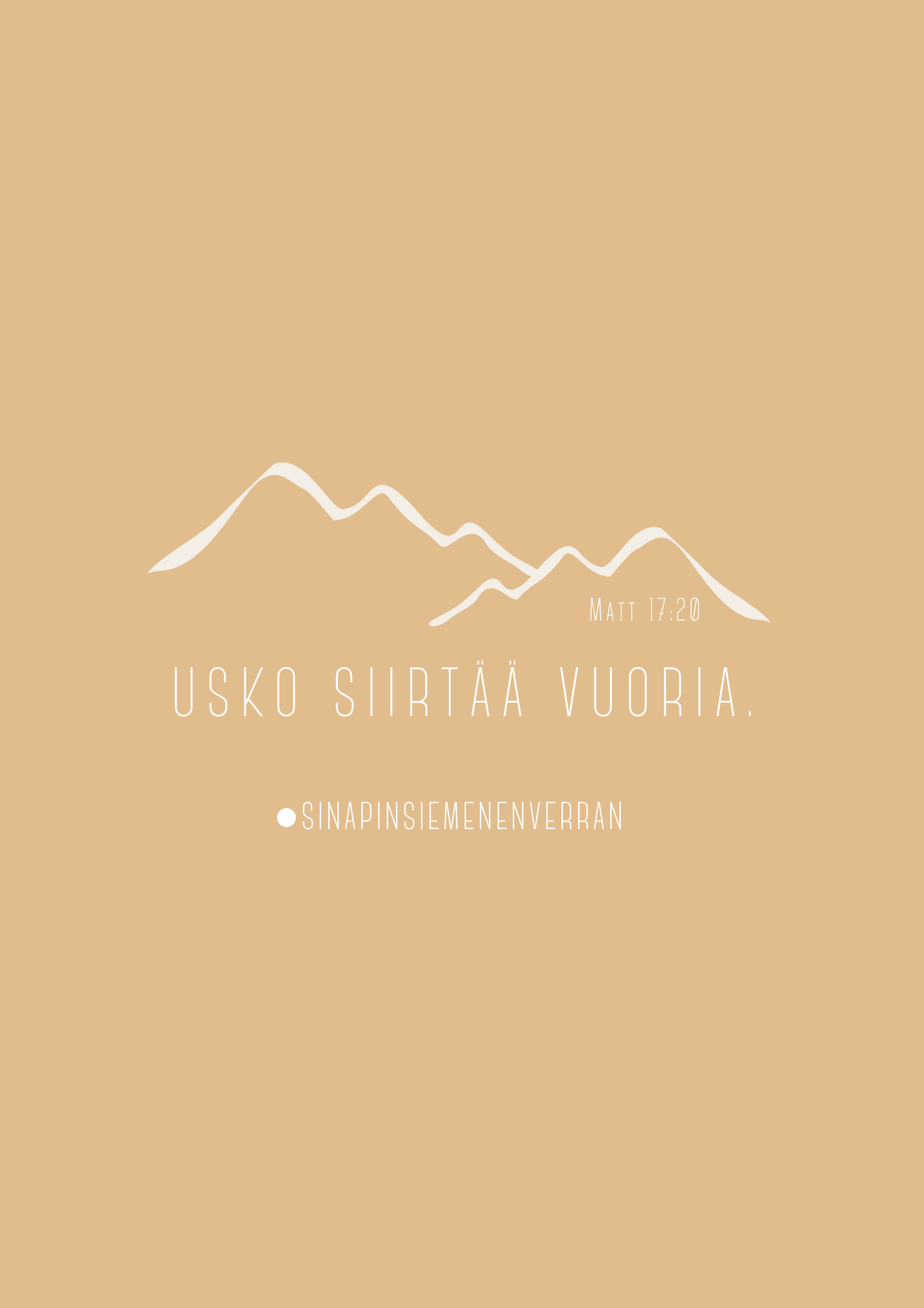 KAIVOLLA Kortti Usko siirtää vuoria A5