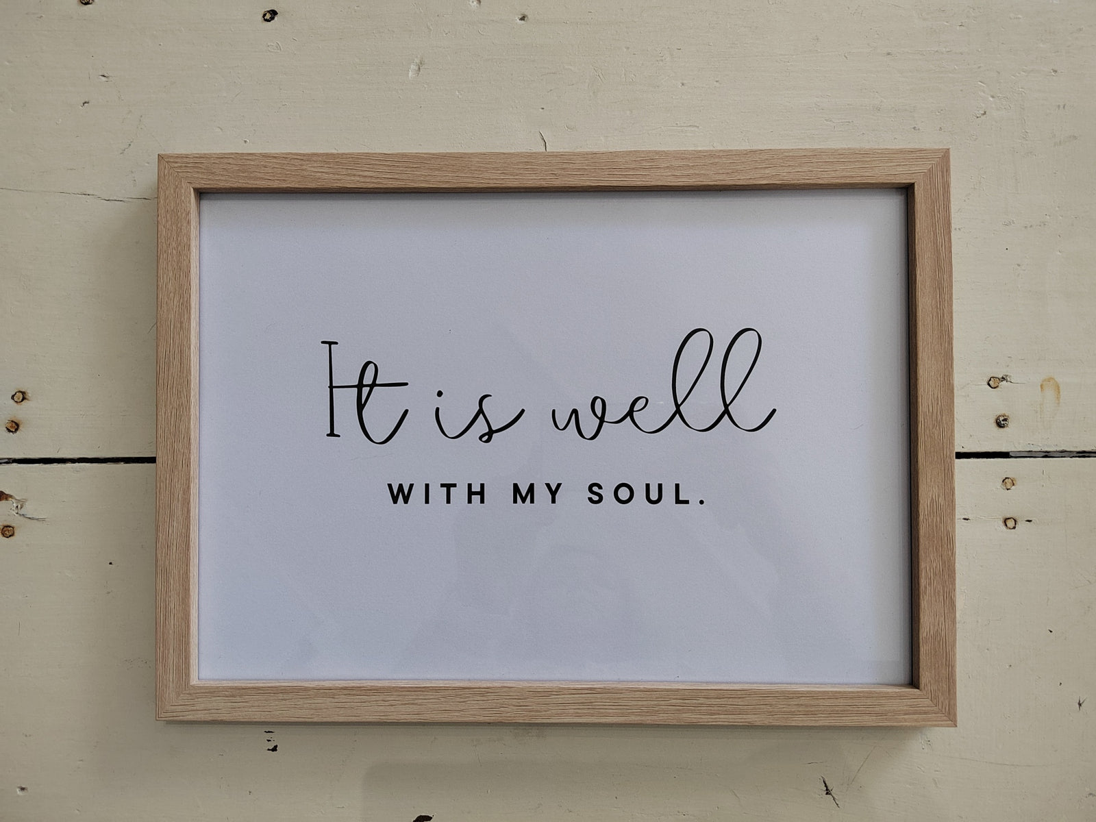 Sisustustaulu It is well