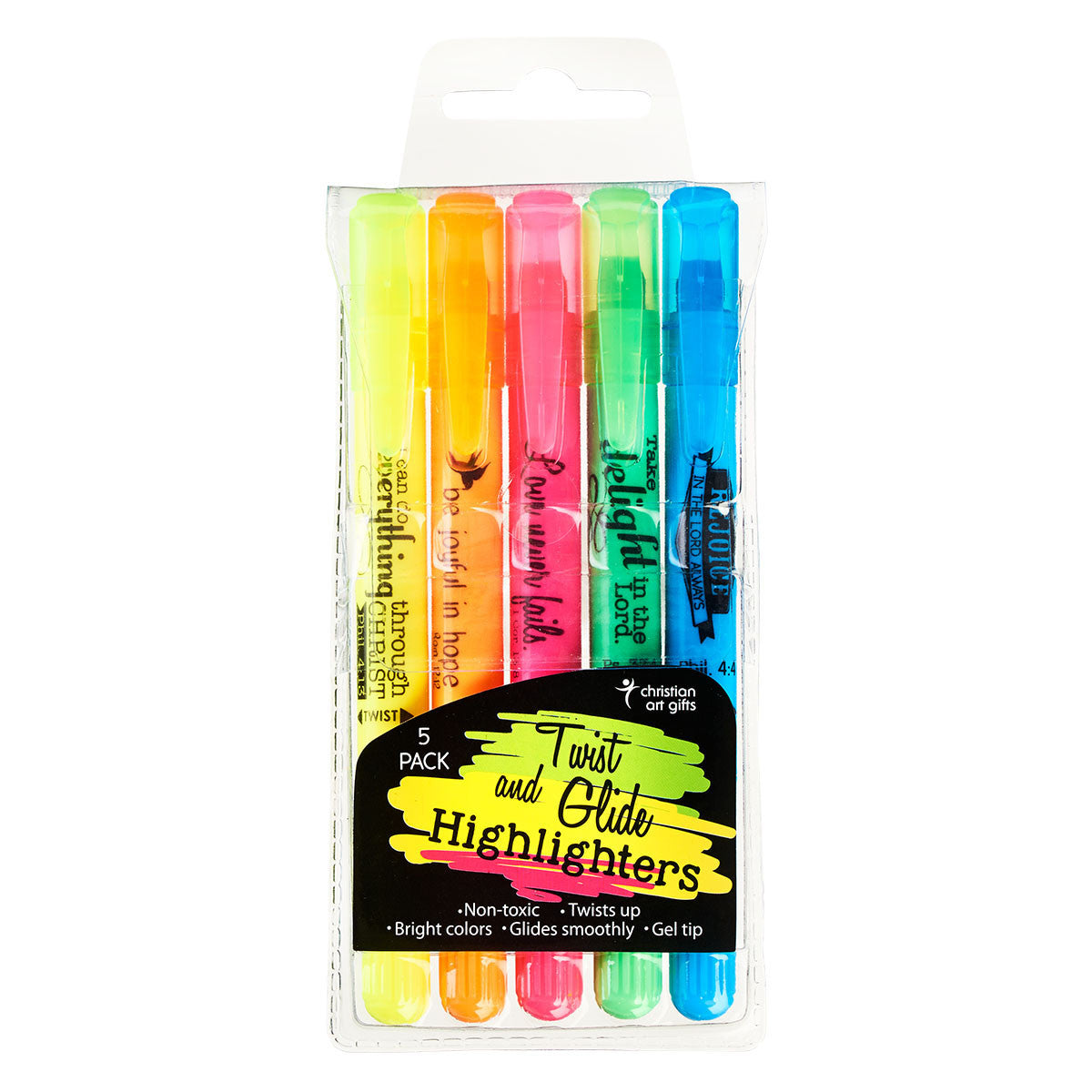 ARTGIFTS Kynät Twist and Glide Bible Highlighters
