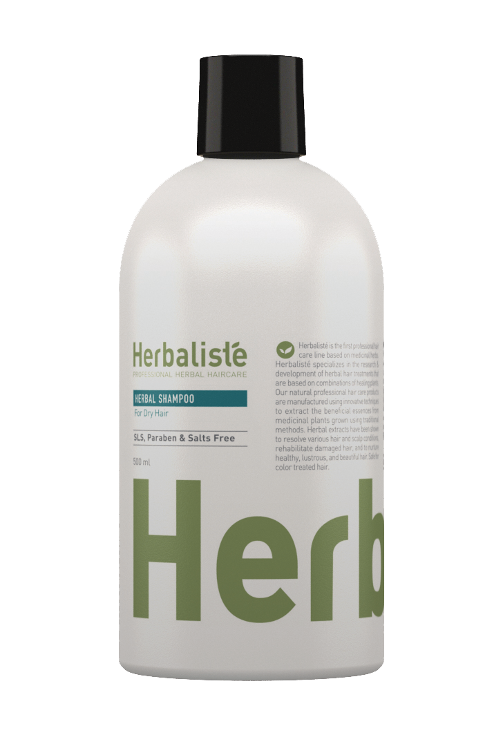 HERBALISTÉ Yrttishampoo Yrttishampoo kuiville ja vaurioituneille hiuksille 500ml
