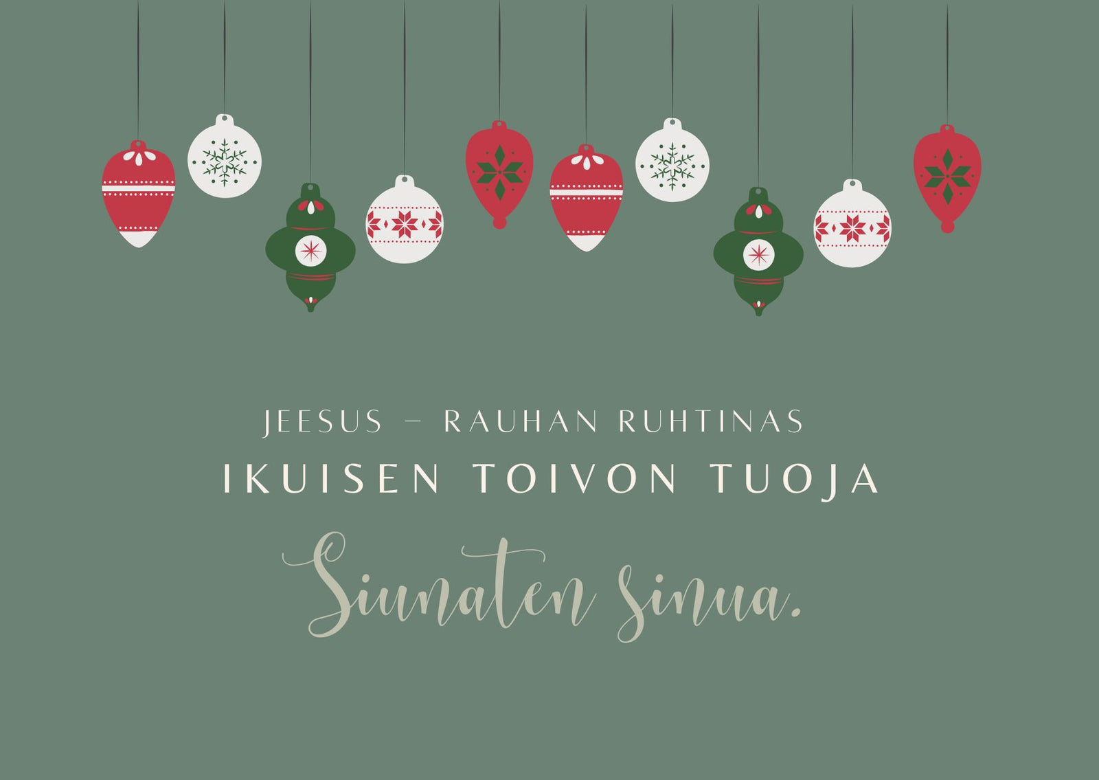 KAIVOLLA Joulukortti Siunaus