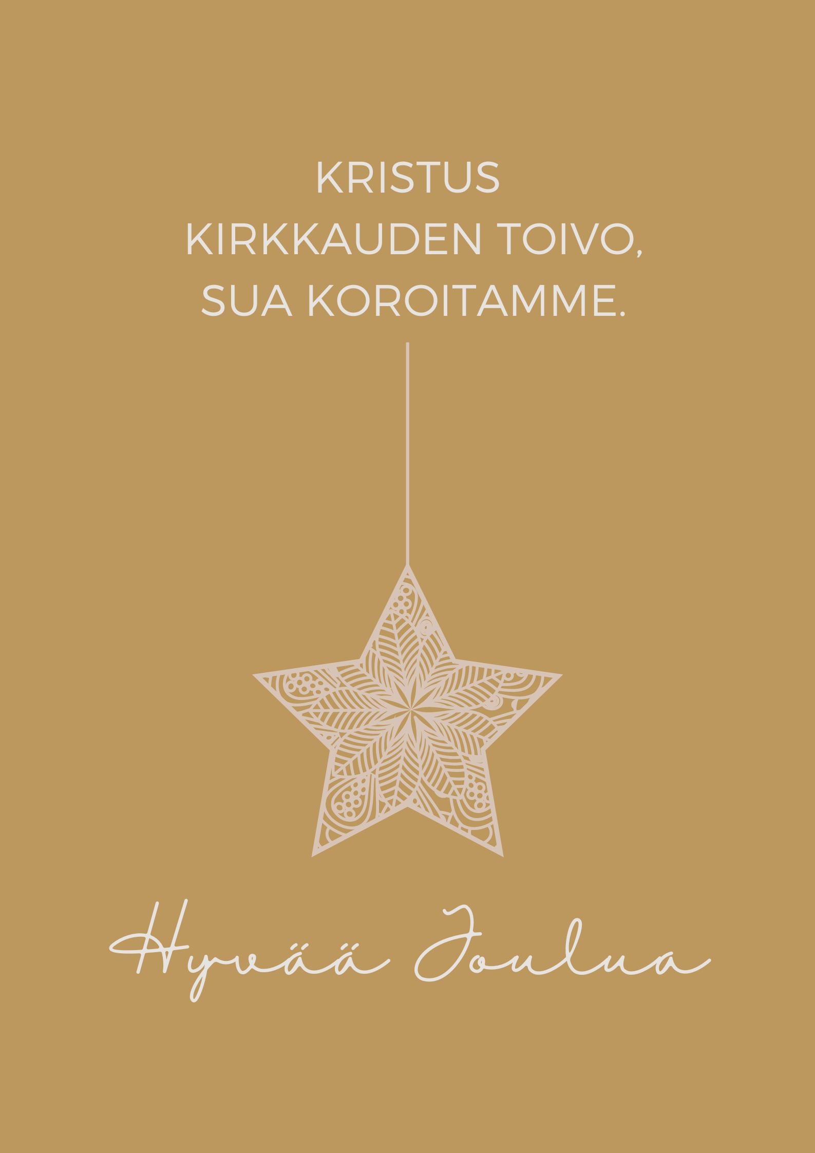 KAIVOLLA Joulukortti Tähti