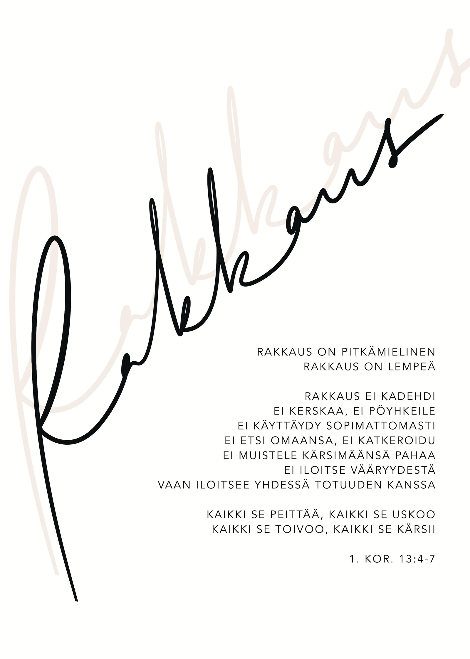 KAIVOLLA Kortti Rakkaus A6 & A5 & A4