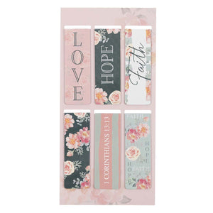 ARTGIFTS Magneettiset kirjanmerkit Faith Hope and Love