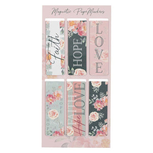 ARTGIFTS Magneettiset kirjanmerkit Faith Hope and Love