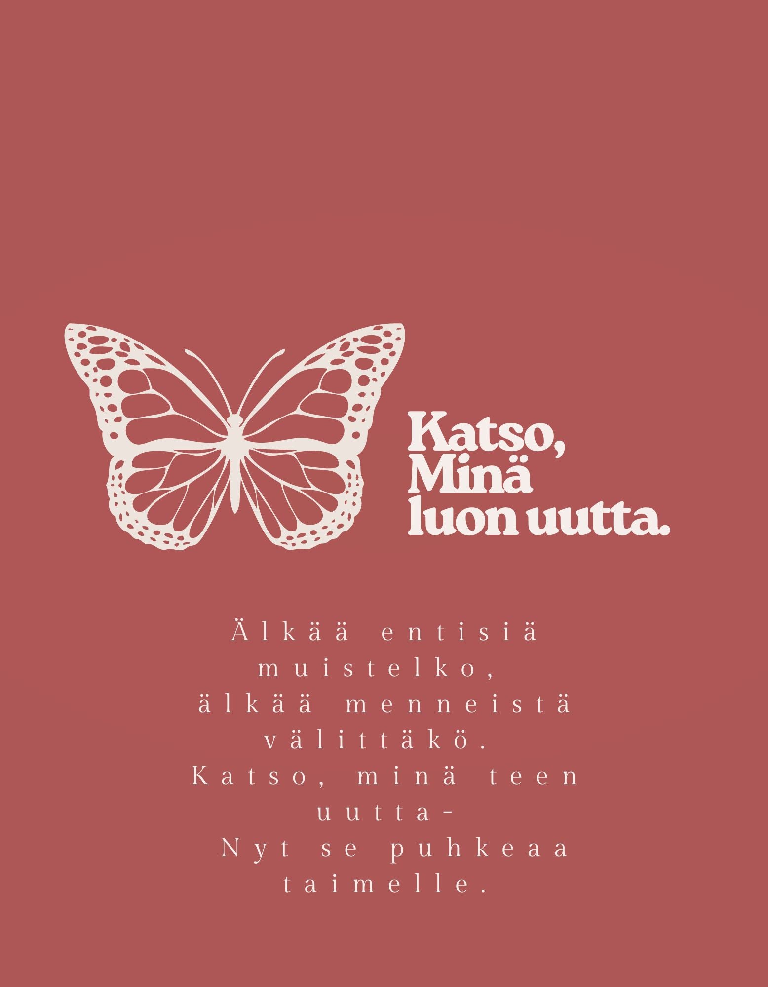 KAIVOLLA Kortti Minä Luon Uutta