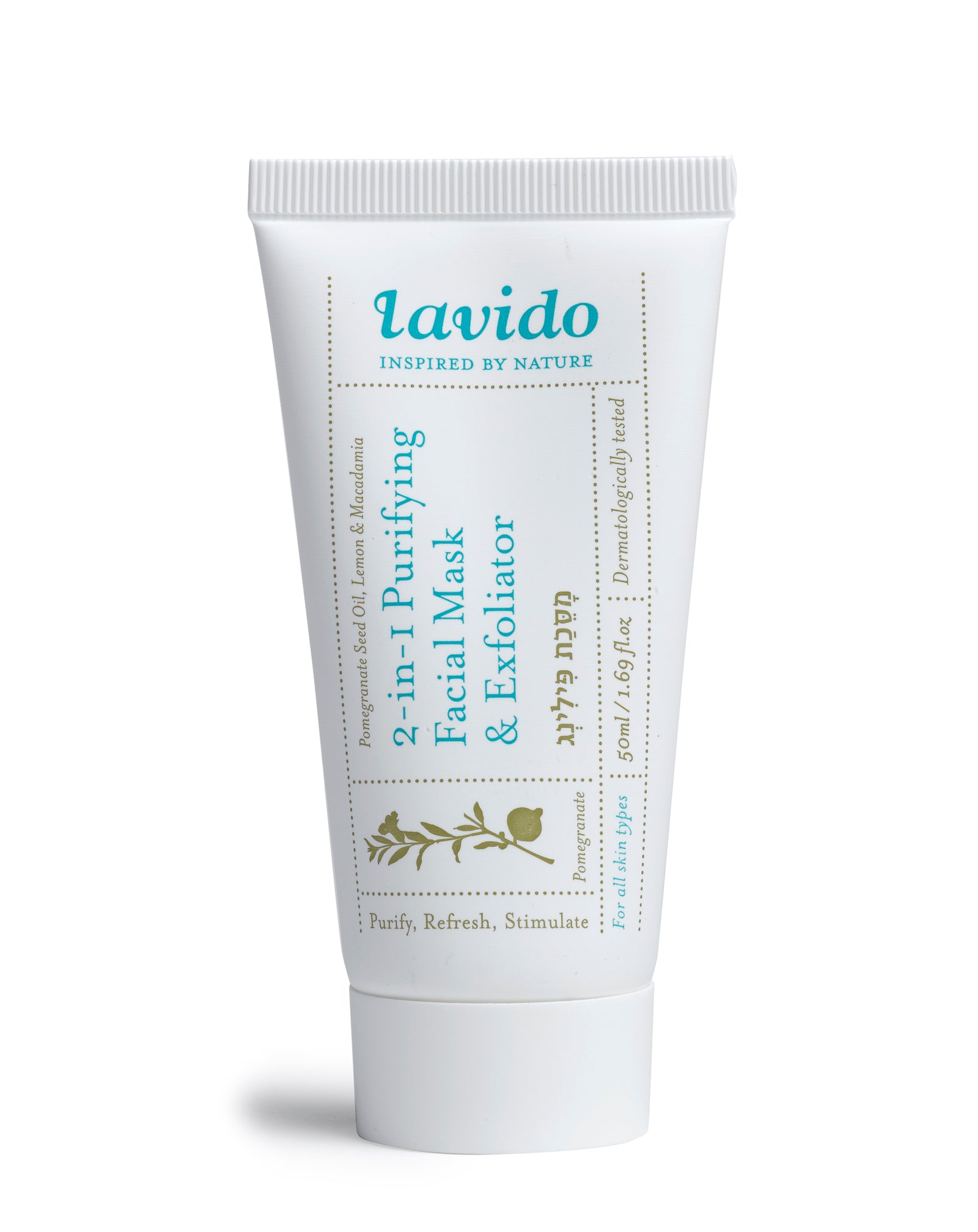 Lavido 2-in-1 Puhdistava Kasvonaamio ja kuorinta 50ml