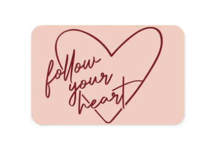 Pakettikortti Follow Your Heart